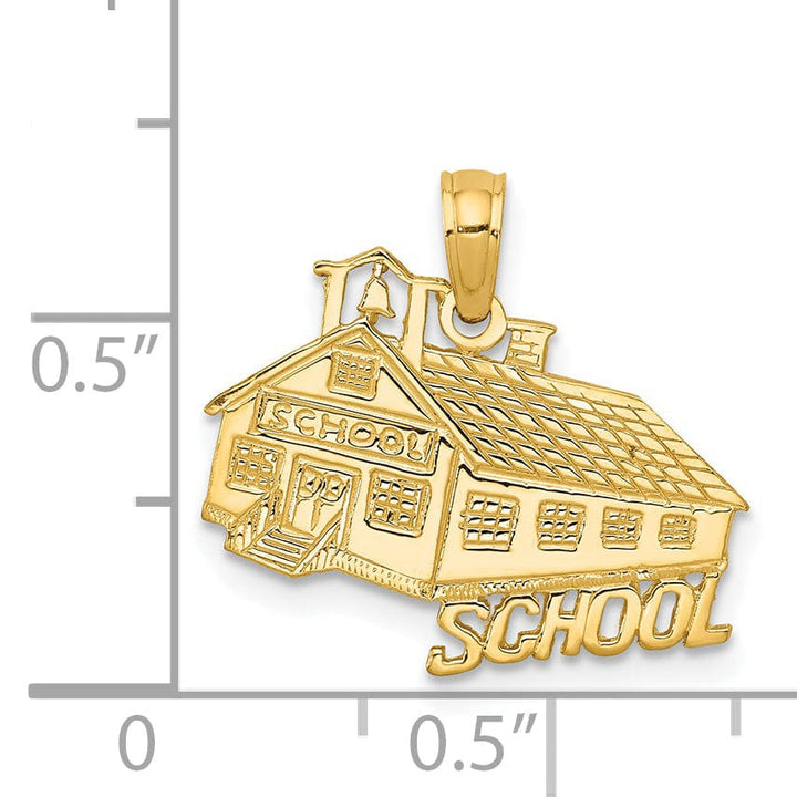 Lovely Rita's Pendants & Charms 14 Yellow Gold School House Charm Pendant