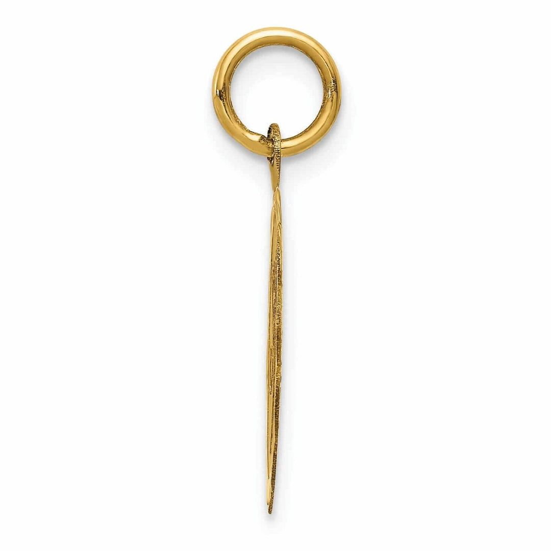 Lovely Rita's Pendants & Charms 14 Yellow Gold Sweet Sixteen Disc Charm Pendant.