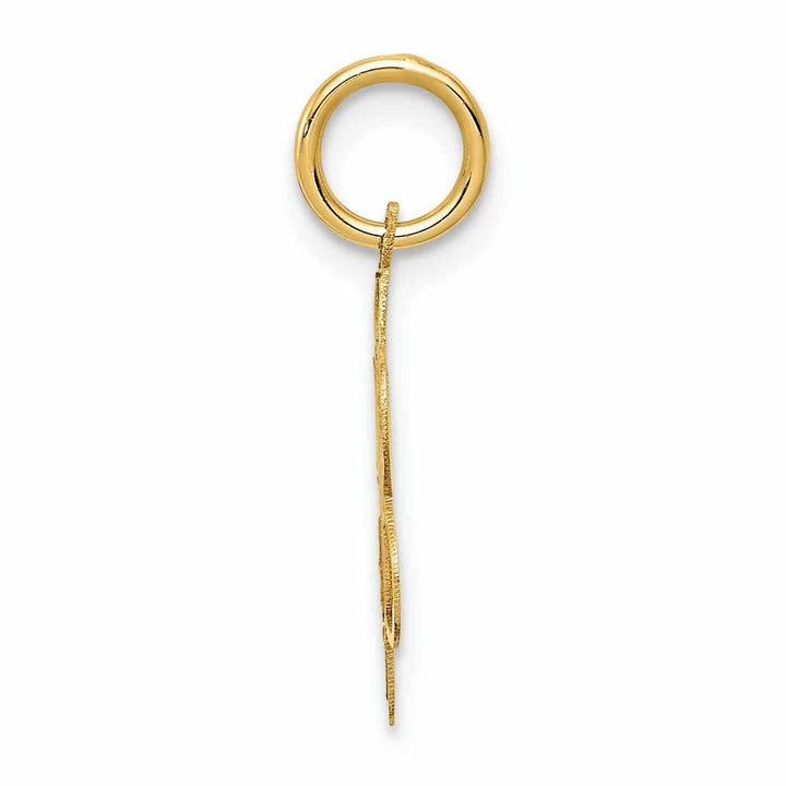 Lovely Rita's Pendants & Charms 14 Yellow Gold Sweet Sixteen Disc Charm Pendant