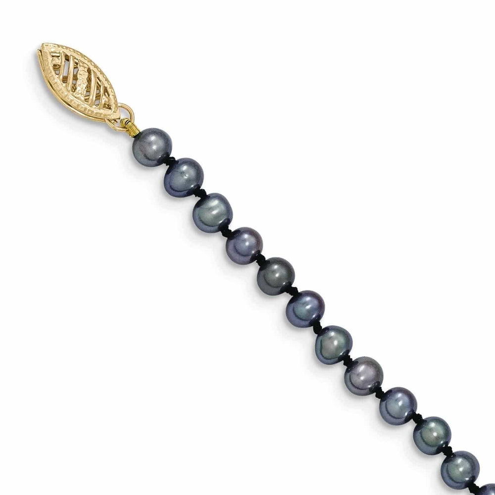 Lovely Rita's Pendants & Charms 14k Gold Black Freshwater Onion Pearl Necklace