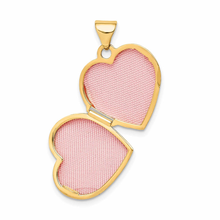 Lovely Rita's Pendants & Charms 14k Gold Heart Diamond Special Daughter Locket