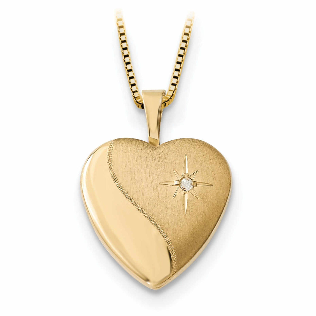 Lovely Rita's Pendants & Charms 14k Gold Heart Locket Gold Plated Pendant