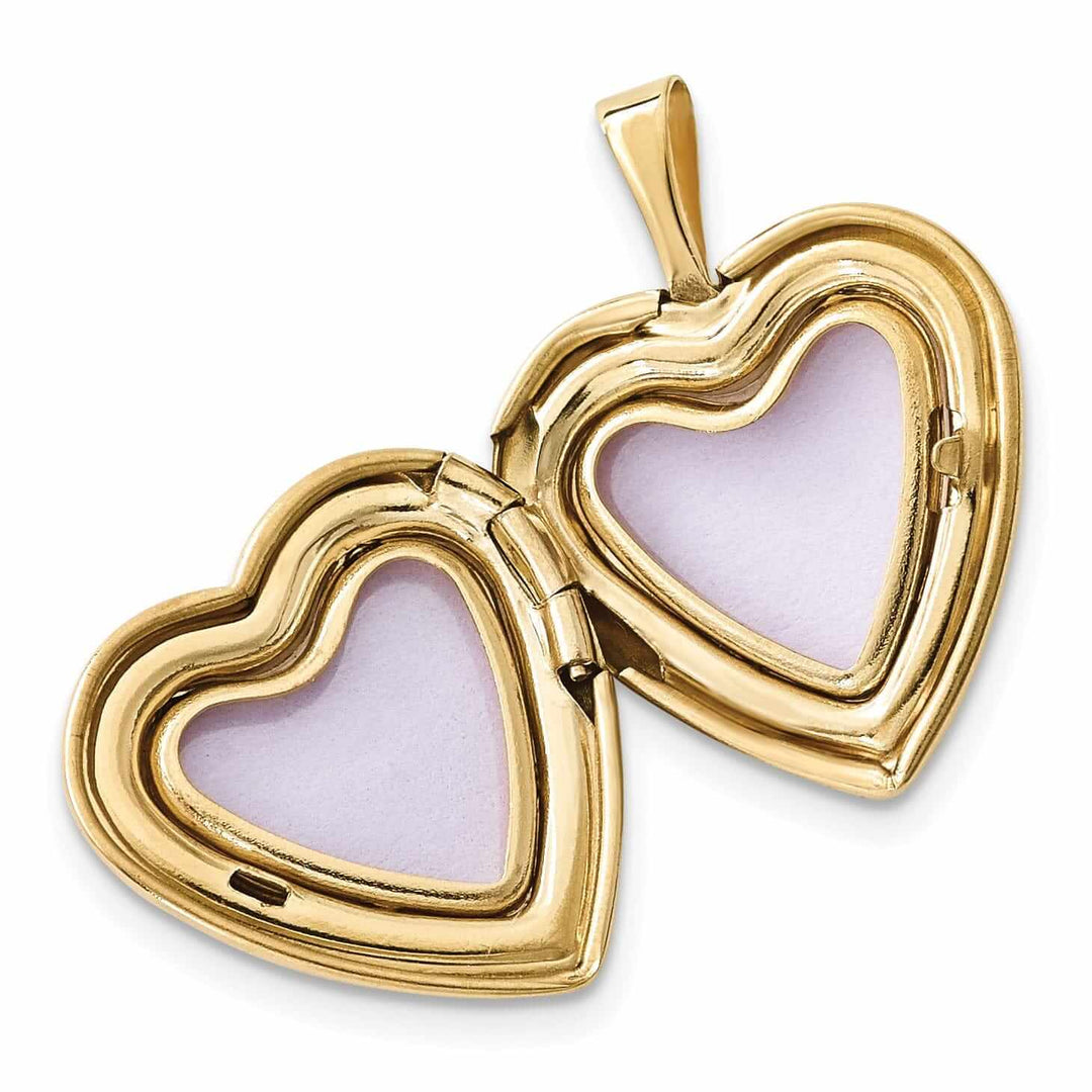 Lovely Rita's Pendants & Charms 14k Gold Heart Locket Gold Plated Pendant