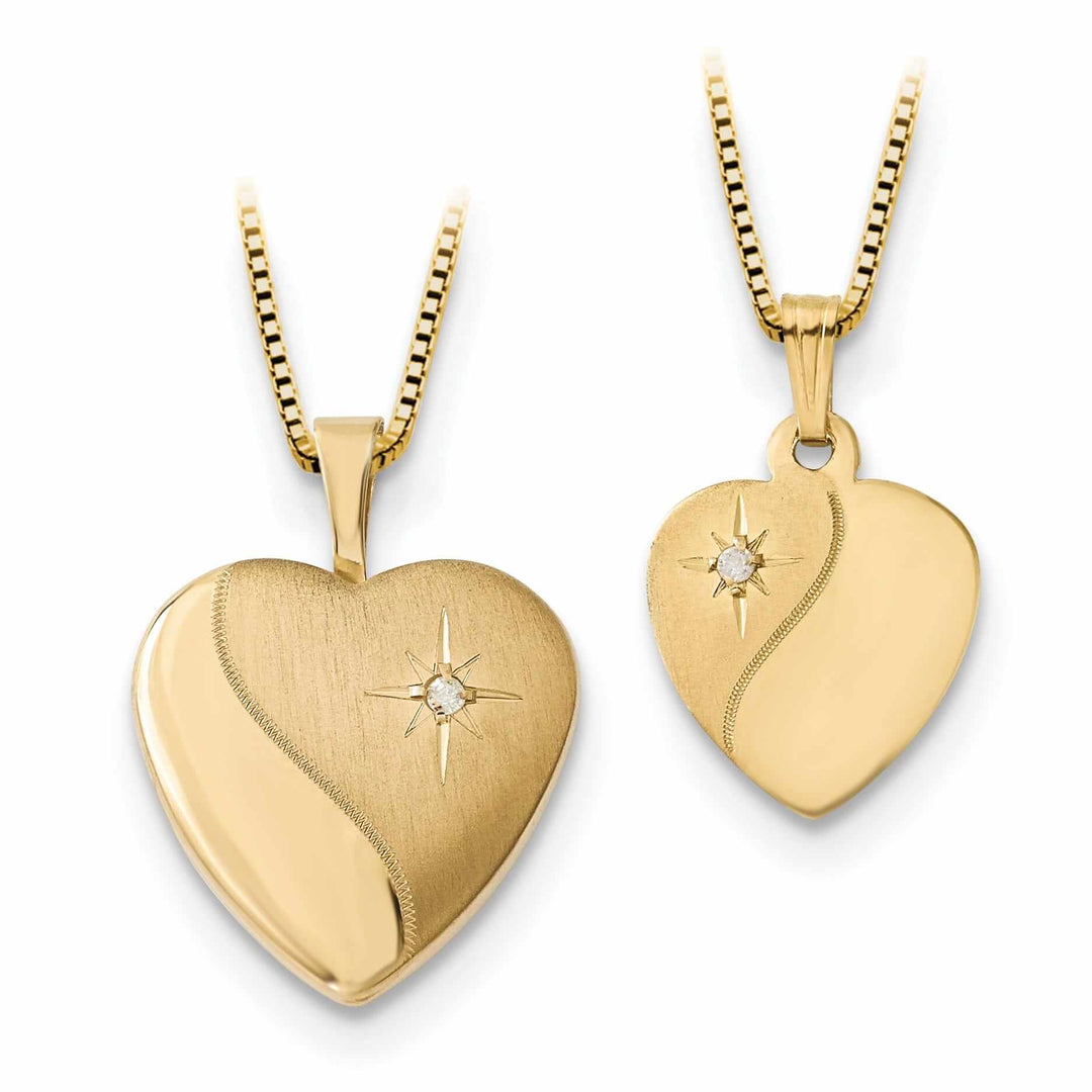 Lovely Rita's Pendants & Charms 14k Gold Heart Locket Gold Plated Pendant