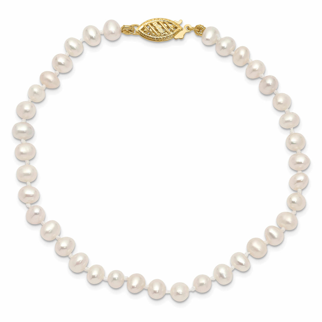Lovely Rita's Pendants & Charms 14k Gold White Freshwater Cultured Pearl Necklace