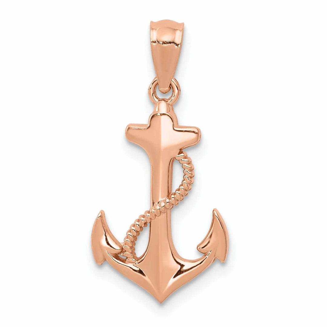 Lovely Rita's Pendants & Charms 14k Rose Gold Anchor Charm Pendant