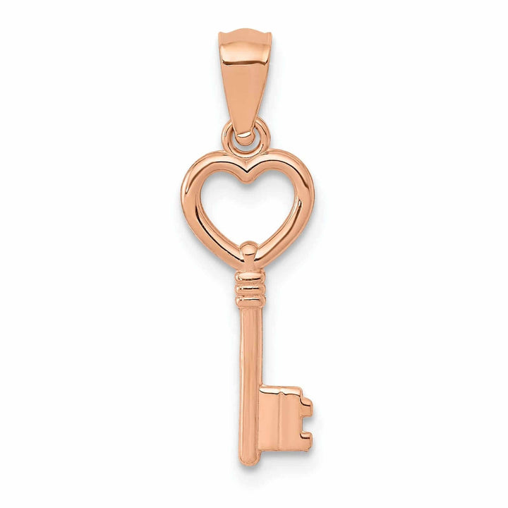 Lovely Rita's Pendants & Charms 14k Rose Gold Key Charm Pendant