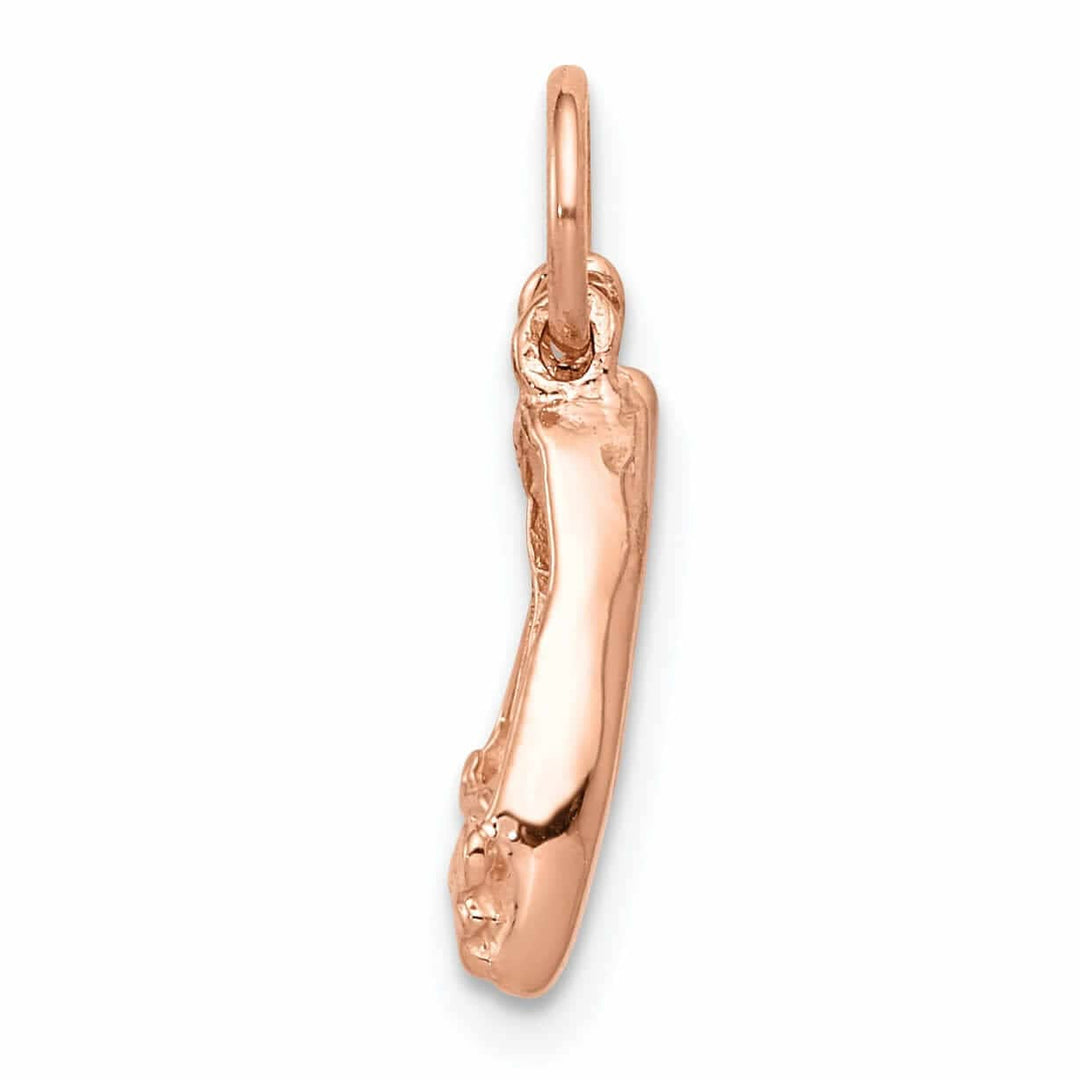Lovely Rita's Pendants & Charms 14k Rose Gold Moveable Ballet Slippers Pendant