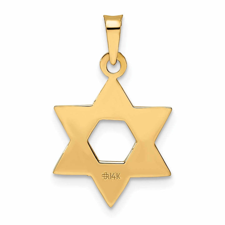 Lovely Rita's Pendants & Charms 14K Rose Gold Polished Finish Solid Unisex Star of David Pendant