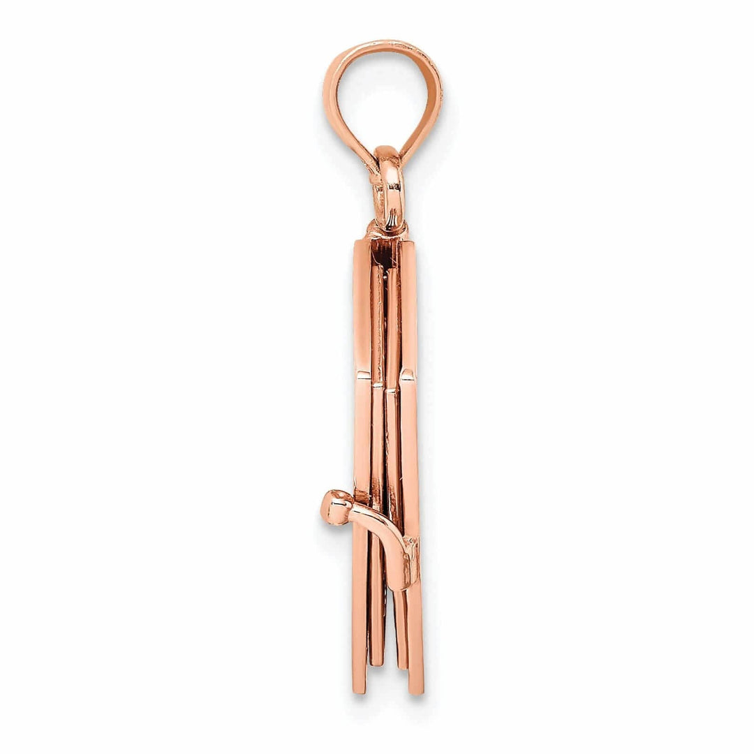 Lovely Rita's Pendants & Charms 14K Rose Gold Polished Moveable 3-D Lord's Prayer Holy Bible Pendant