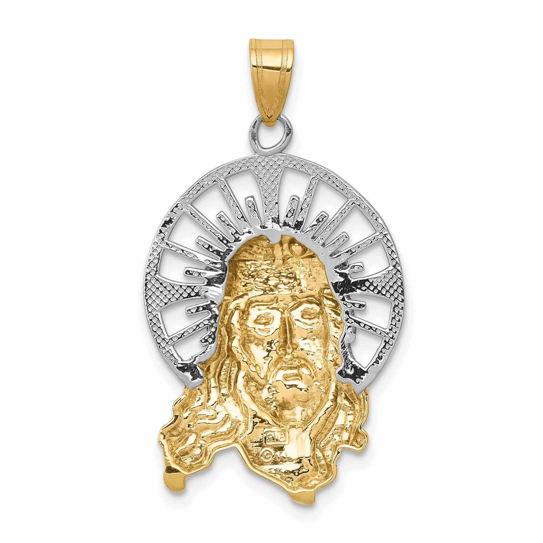 Lovely Rita's Pendants & Charms 14K Tri Color Gold Christ Charm