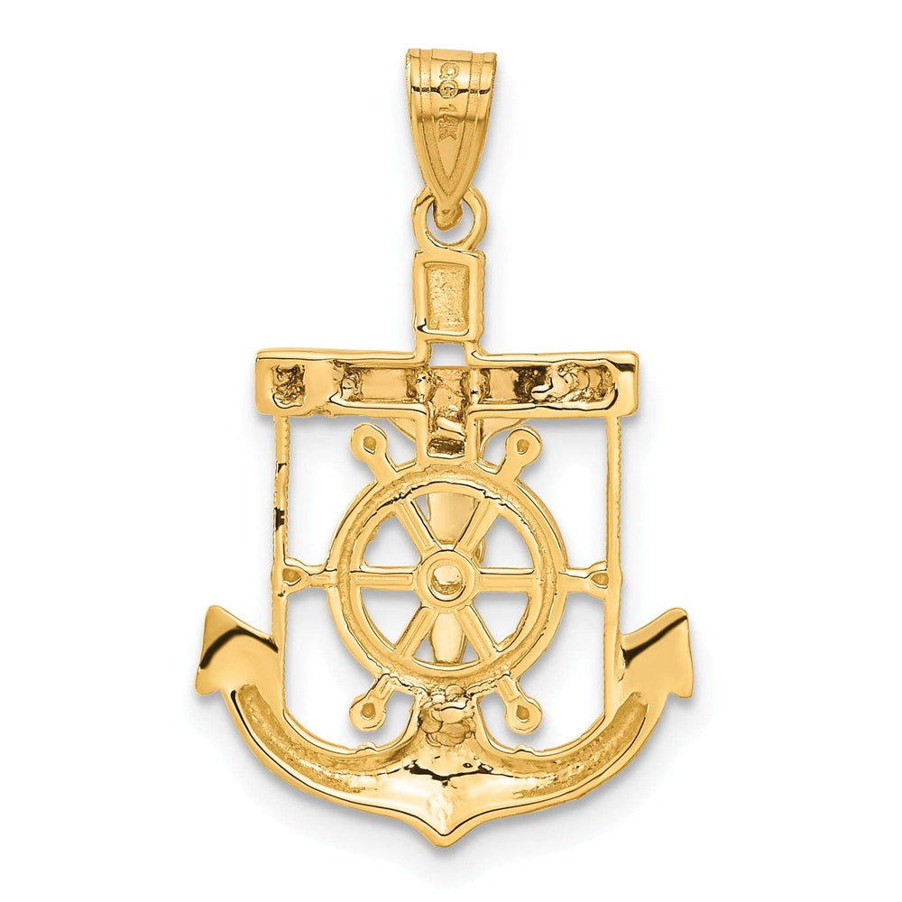 Lovely Rita's Pendants & Charms 14k Tri Color Gold Mariner's Cross Pendant