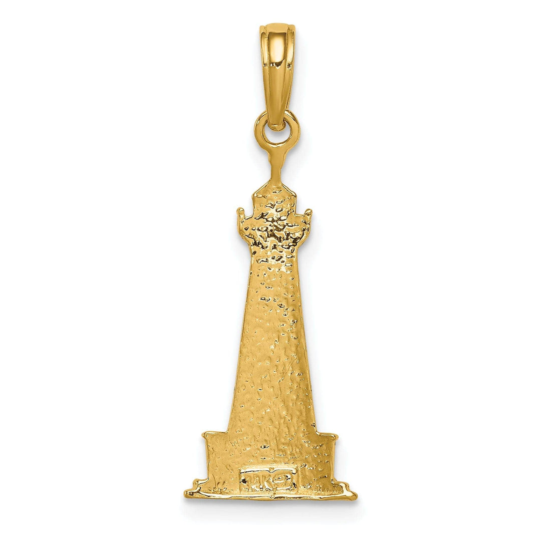 Lovely Rita's Pendants & Charms 14k Two Tone Cape Hatters Lighthouse Pendant