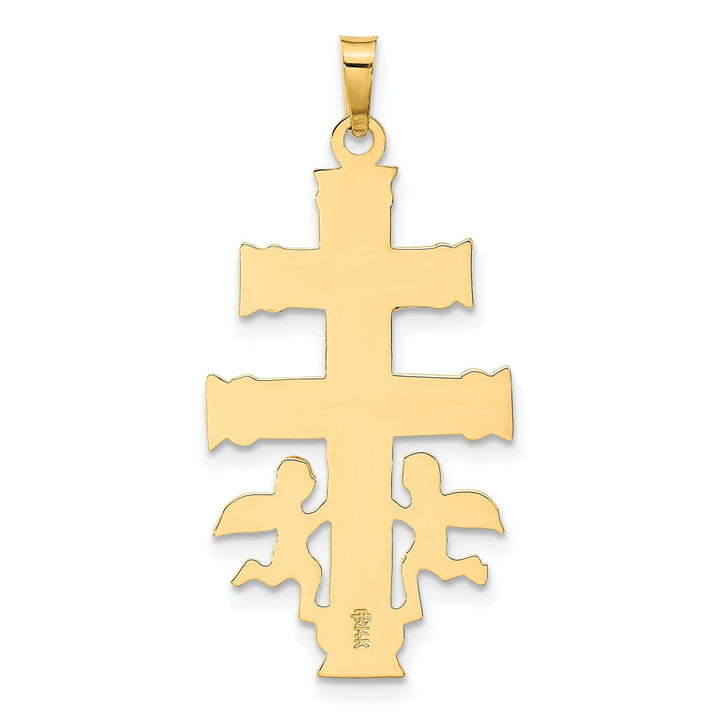 Lovely Rita's Pendants & Charms 14k Two tone Gold Cara Vaca Crucifix Pendant
