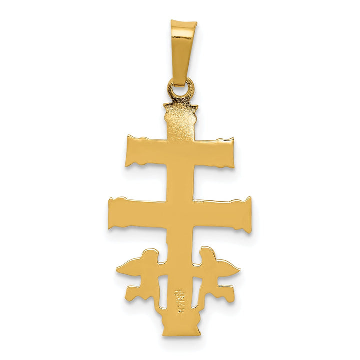 Lovely Rita's Pendants & Charms 14k Two tone Gold Cara Vaca Crucifix Pendant