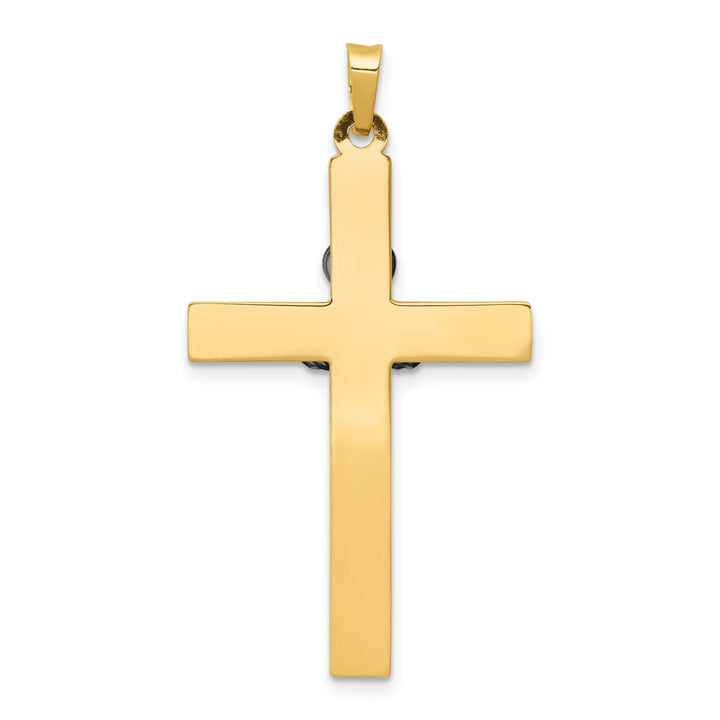 Lovely Rita's Pendants & Charms 14k Two-Tone Gold Claddagh Cross Pendant