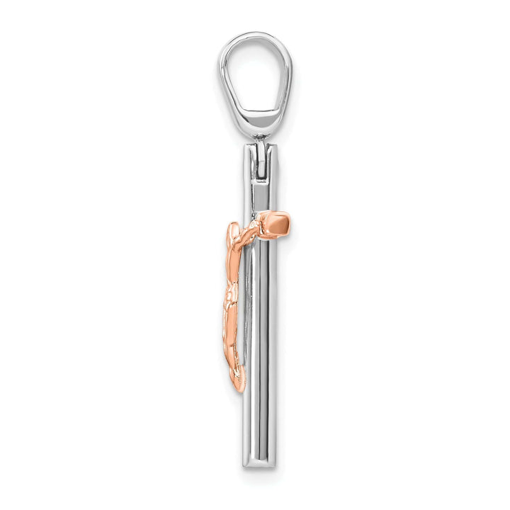 Lovely Rita's Pendants & Charms 14k Two Tone Gold Crucifix  Pendant