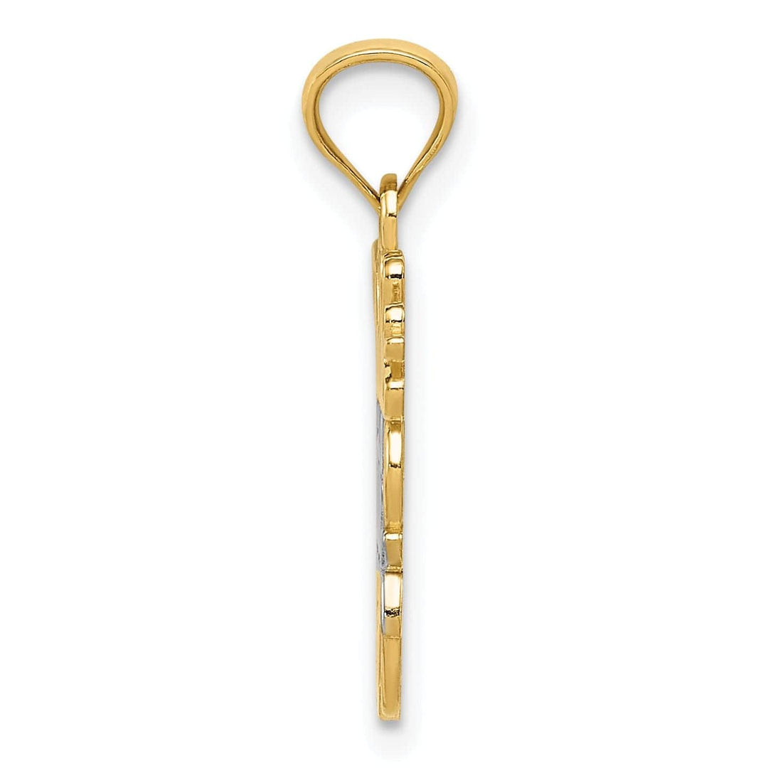 Lovely Rita's Pendants & Charms 14k Two Tone Gold Daddys Little Girl Pendant