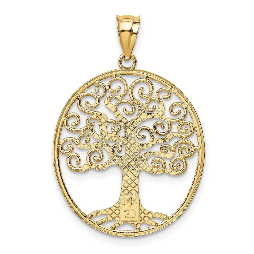 Lovely Rita's Pendants & Charms 14k Two-tone Gold Filigree Tree of Life Pendant