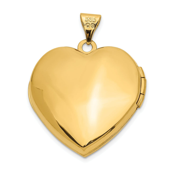 Lovely Rita's Pendants & Charms 14k Two-tone Gold Heart Locket Pendant