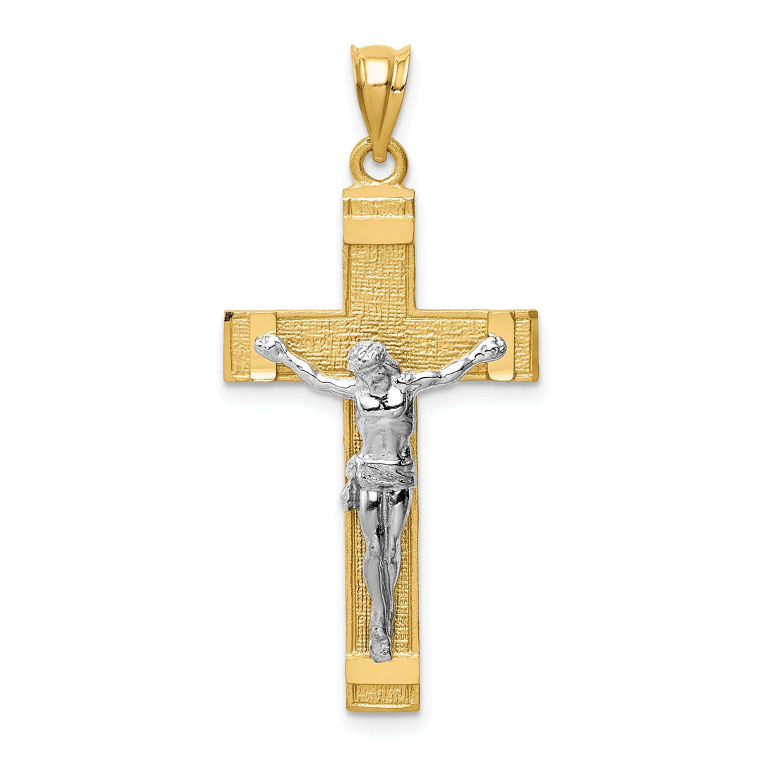 Lovely Rita's Pendants & Charms 14k Two-tone Gold INRI Crucifix Cross Pendant