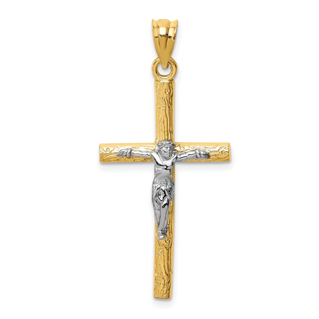 Lovely Rita's Pendants & Charms 14k Two-tone Gold INRI Crucifix Cross Pendant
