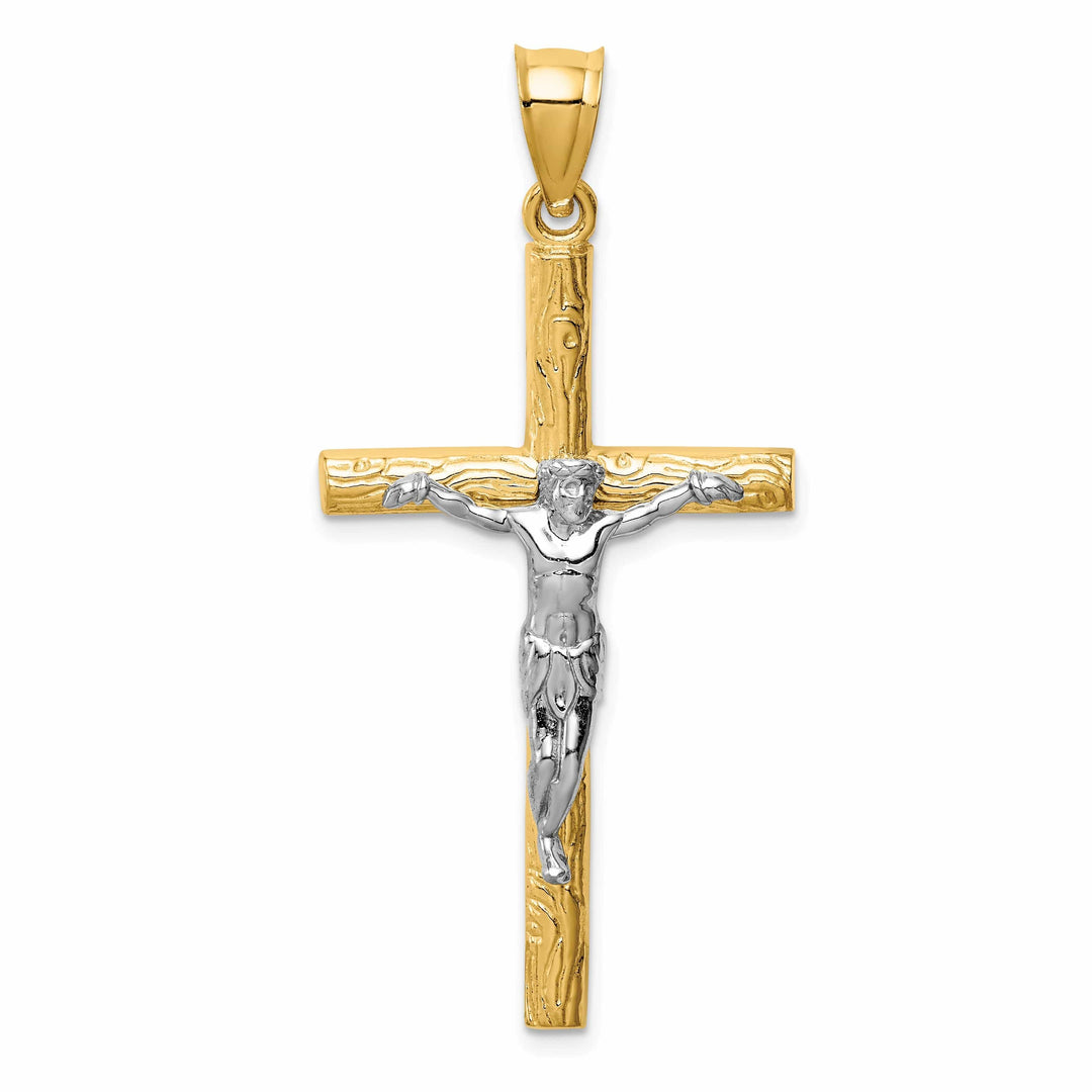 Lovely Rita's Pendants & Charms 14k Two-tone Gold INRI Crucifix Cross Pendant
