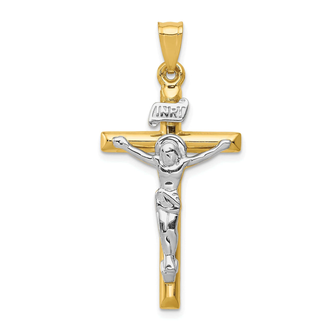 Lovely Rita's Pendants & Charms 14k Two-tone Gold INRI Crucifix Pendant