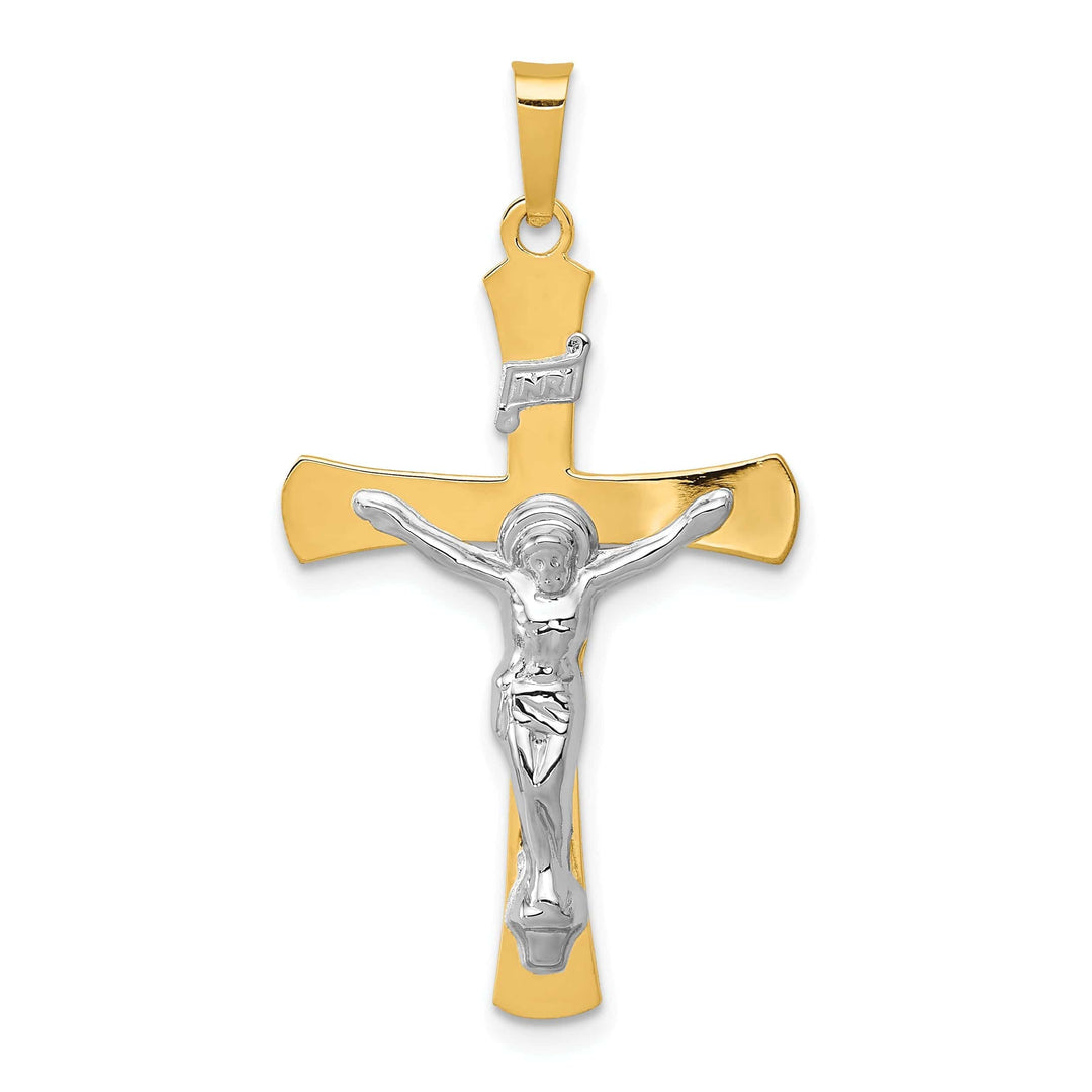 Lovely Rita's Pendants & Charms 14k Two-tone Gold INRI Crucifix Pendant