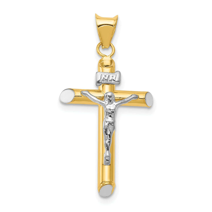 Lovely Rita's Pendants & Charms 14k Two Tone Gold INRI Crucifix Pendant
