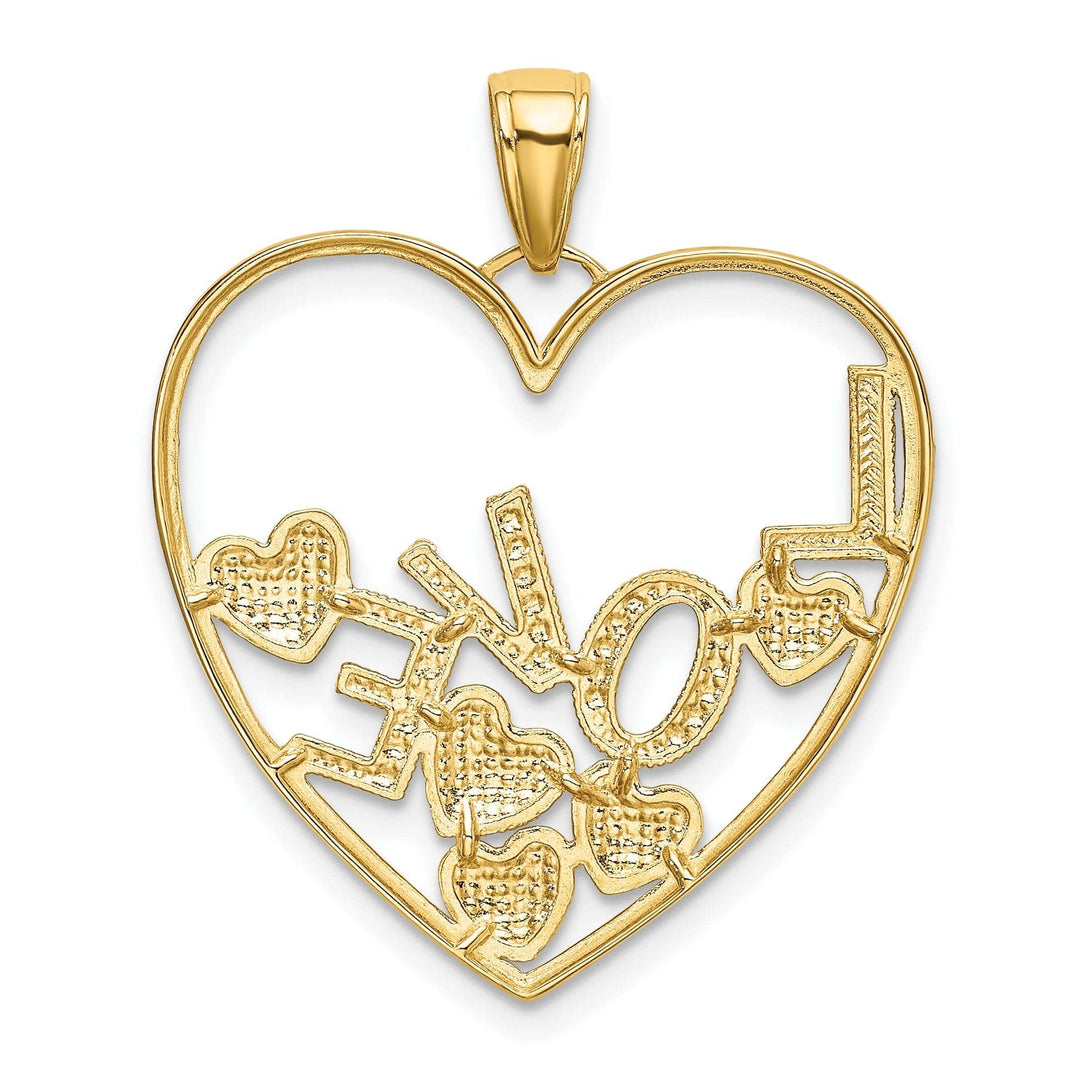 Lovely Rita's Pendants & Charms 14K Two Tone Gold Love Floating Hearts Pendant
