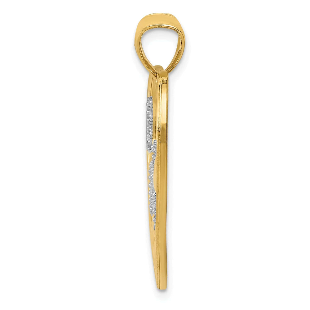 Lovely Rita's Pendants & Charms 14K Two Tone Gold Love Floating Hearts Pendant