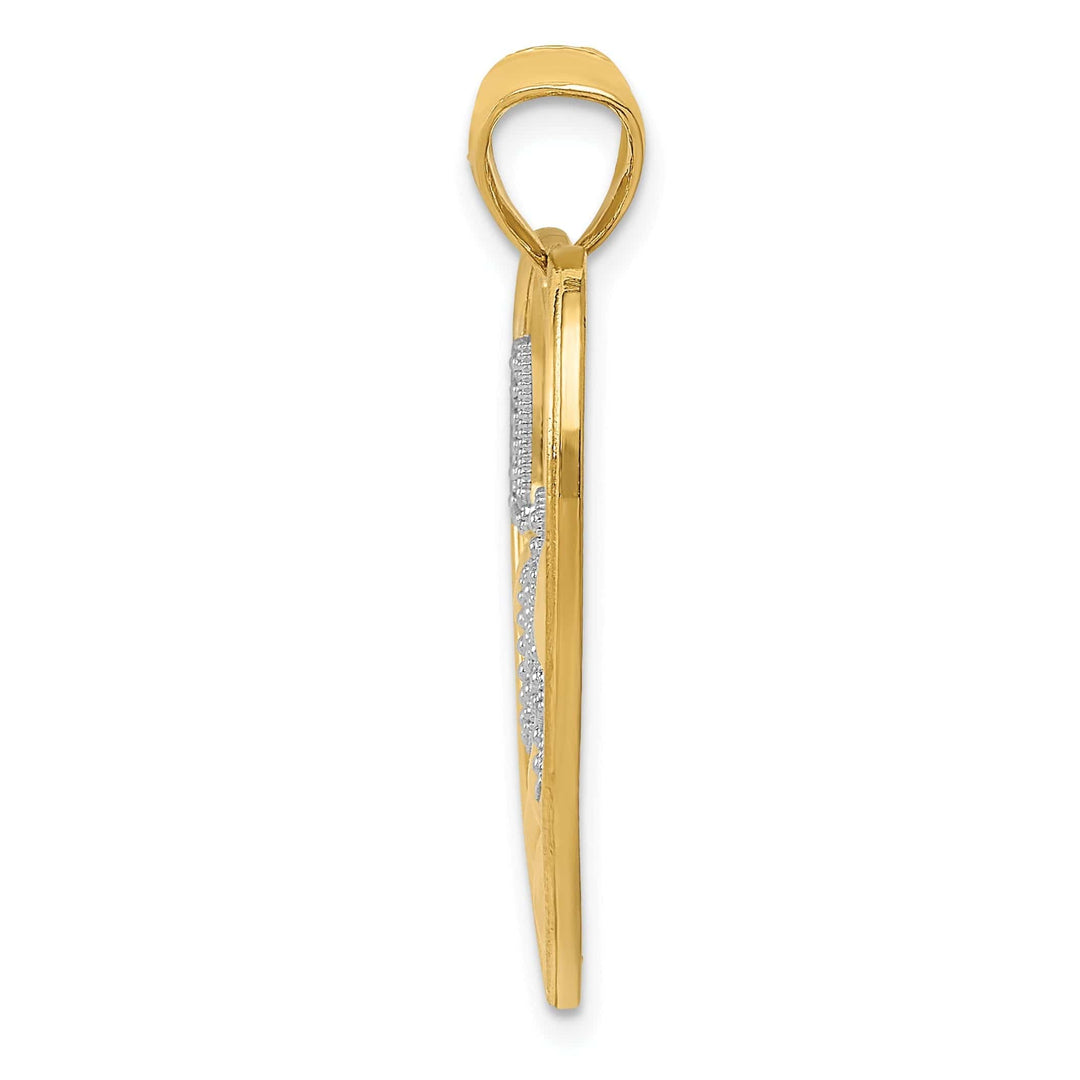 Lovely Rita's Pendants & Charms 14K Two Tone Gold Love Floating Hearts Pendant