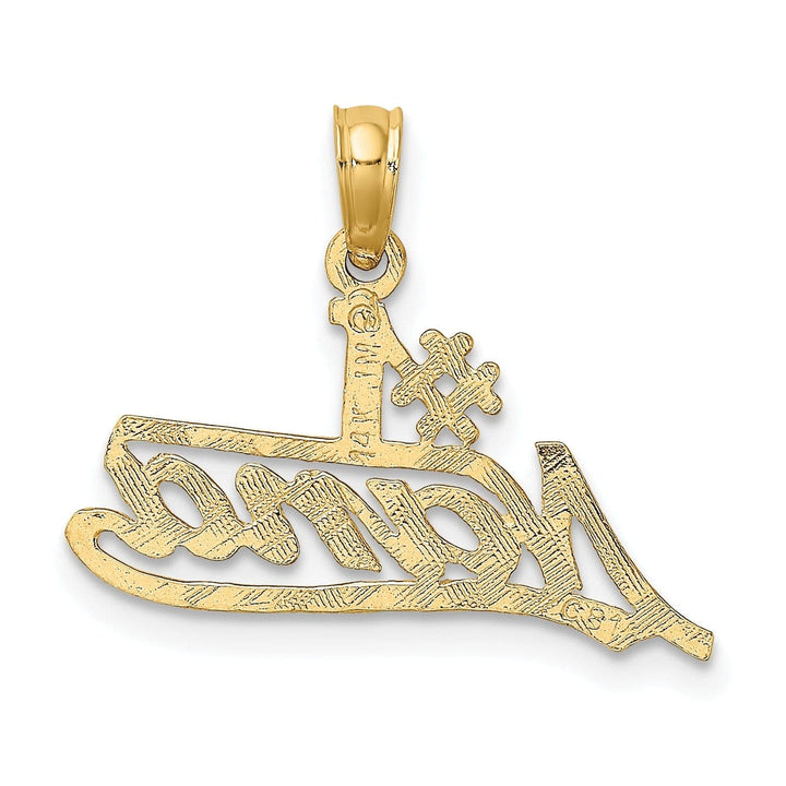 Lovely Rita's Pendants & Charms 14k Two Tone Gold Love Pendant