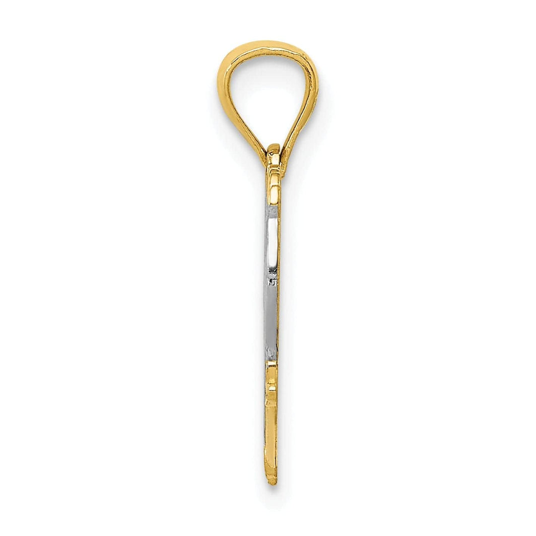 Lovely Rita's Pendants & Charms 14k Two Tone Gold Mom Charm Pendant