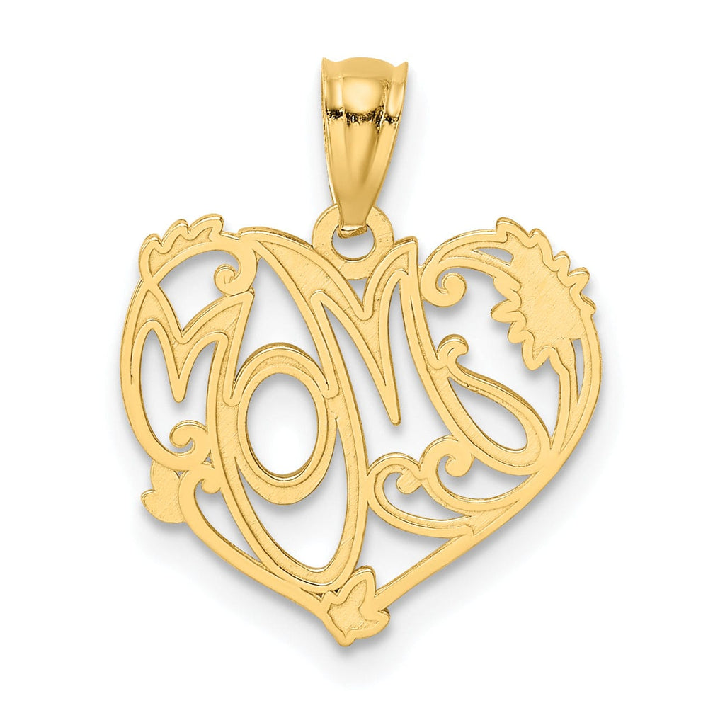 Lovely Rita's Pendants & Charms 14k Two Tone Gold Mom Charm Pendant