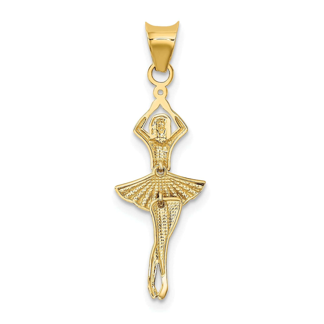 Lovely Rita's Pendants & Charms 14k Two Tone Gold Moveable Dancer Charm Pendant
