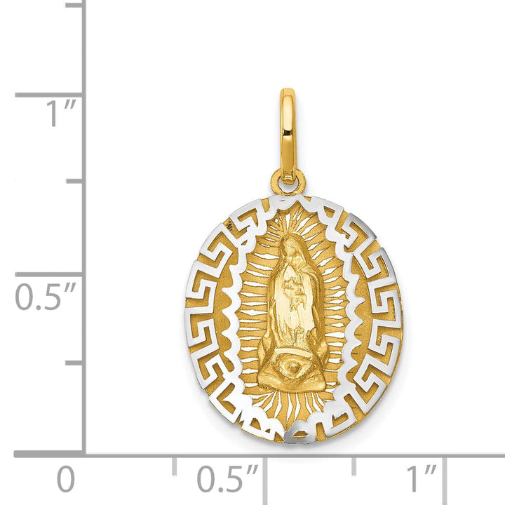 Lovely Rita's Pendants & Charms 14k Two-Tone Gold Our Lady Of Guadalupe Charm