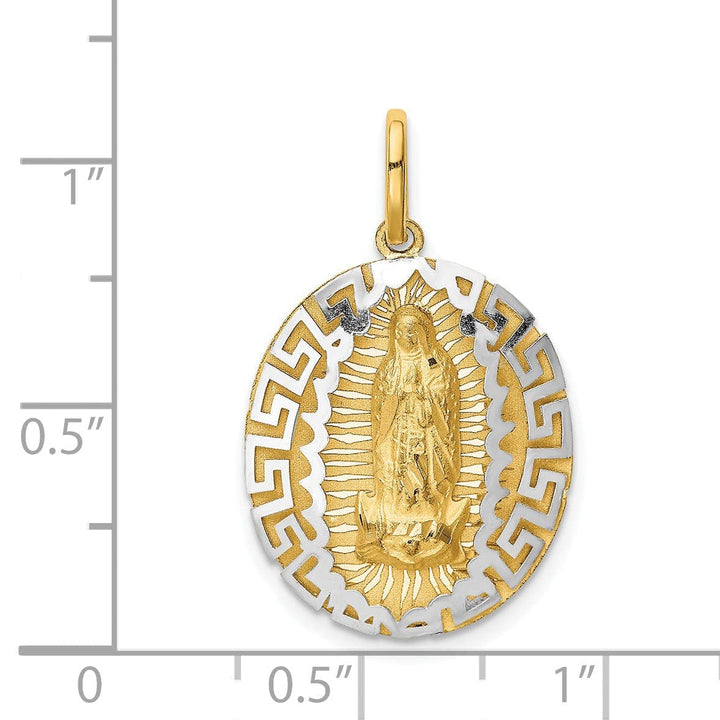 Lovely Rita's Pendants & Charms 14k Two-Tone Gold Our Lady Of Guadalupe Charm