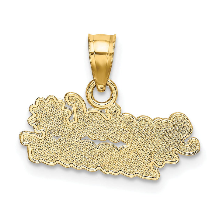 Lovely Rita's Pendants & Charms 14k Two Tone Gold Polished Multi-Color Enameled Finish 3-D ABC School Book  Pendant