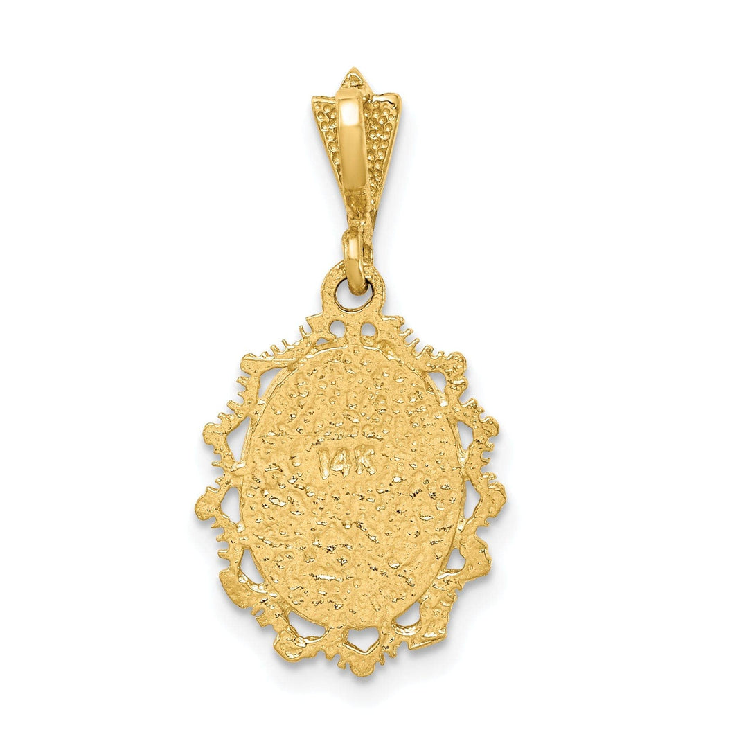 Lovely Rita's Pendants & Charms 14K Two-tone Gold Polished St. Mary Medal Pendant