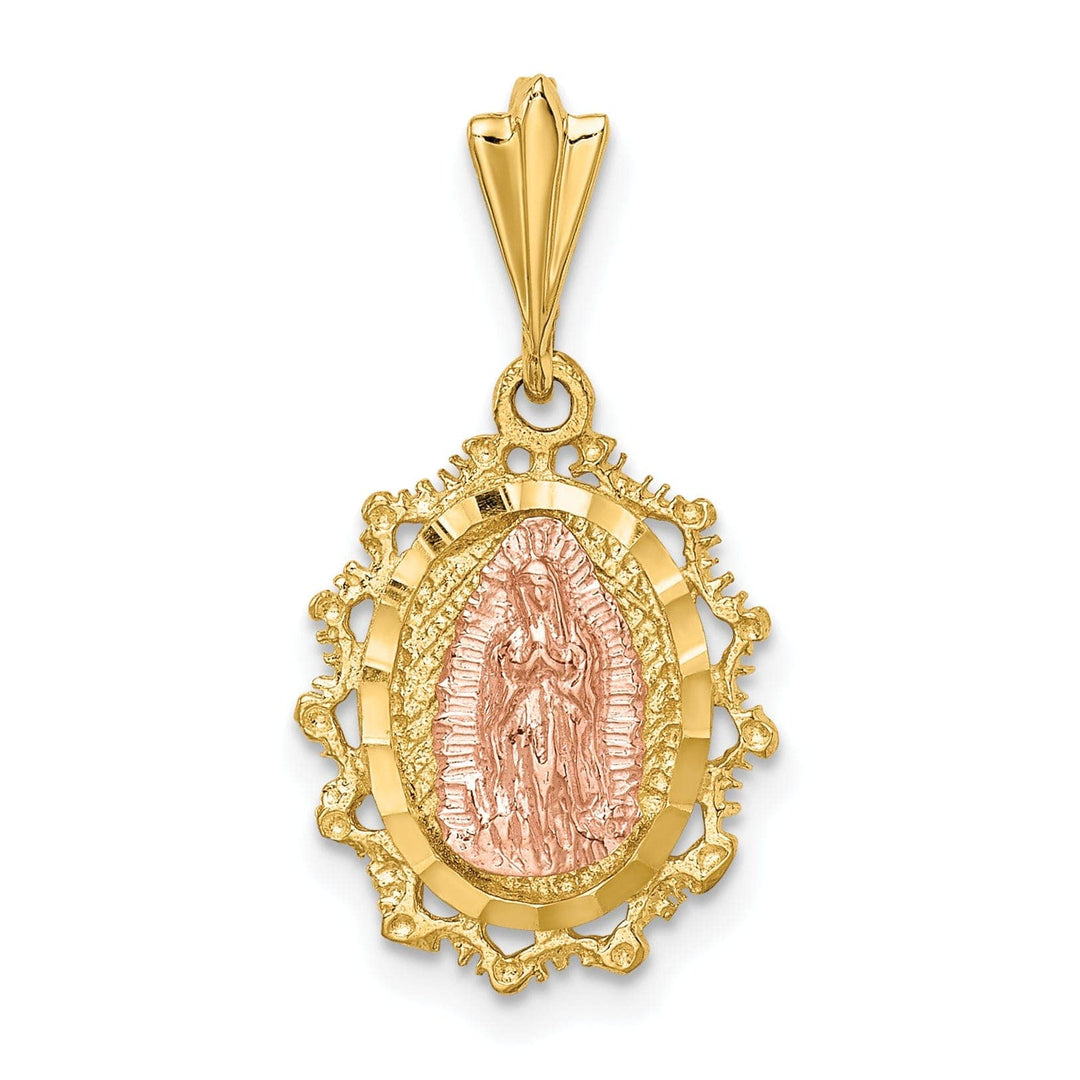 Lovely Rita's Pendants & Charms 14K Two-tone Gold Polished St. Mary Medal Pendant