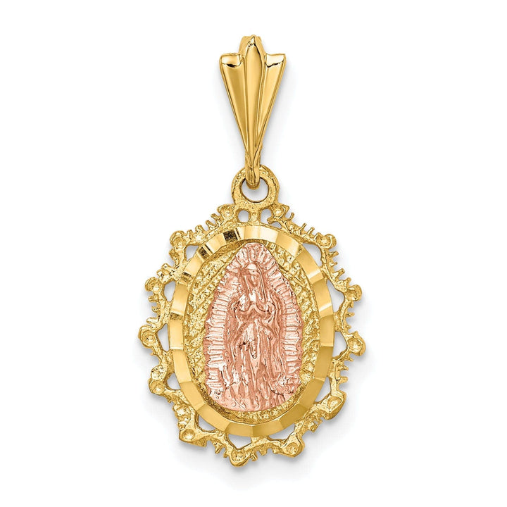 Lovely Rita's Pendants & Charms 14K Two-tone Gold Polished St. Mary Medal Pendant
