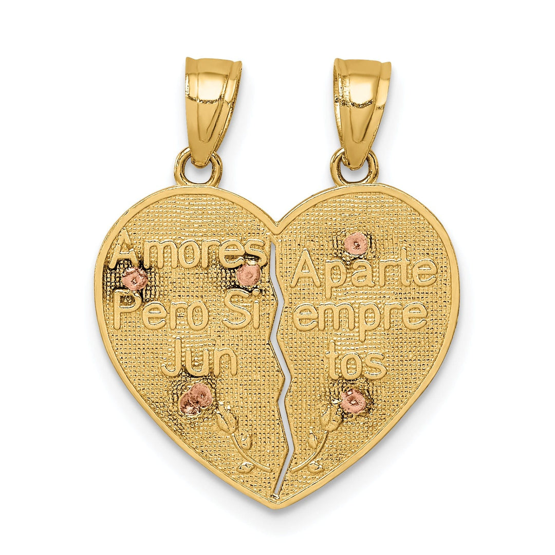 Lovely Rita's Pendants & Charms 14K Two-tone Gold Reversible Lady of GuadalupeandCrucifix Breakapart Pendant