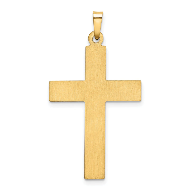 Lovely Rita's Pendants & Charms 14k Two Tone Gold Screw Design Cross Pendant
