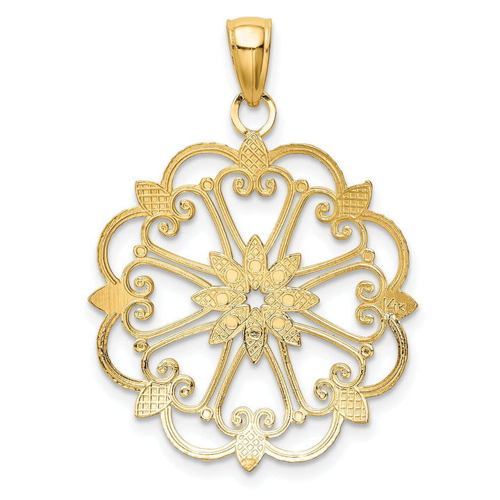 Lovely Rita's Pendants & Charms 14k Two-tone Gold Starburst Pendant