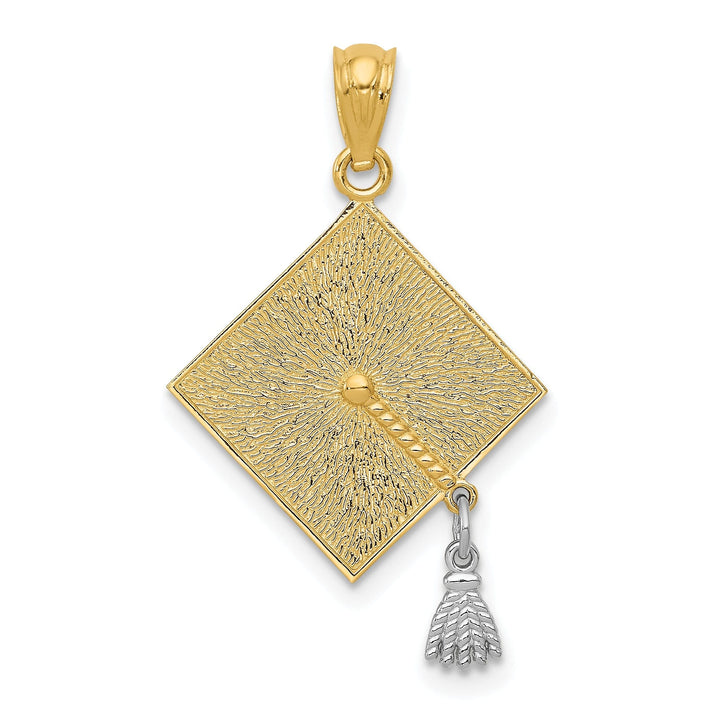 Lovely Rita's Pendants & Charms 14k Two-tone Graduation Cap Pendant