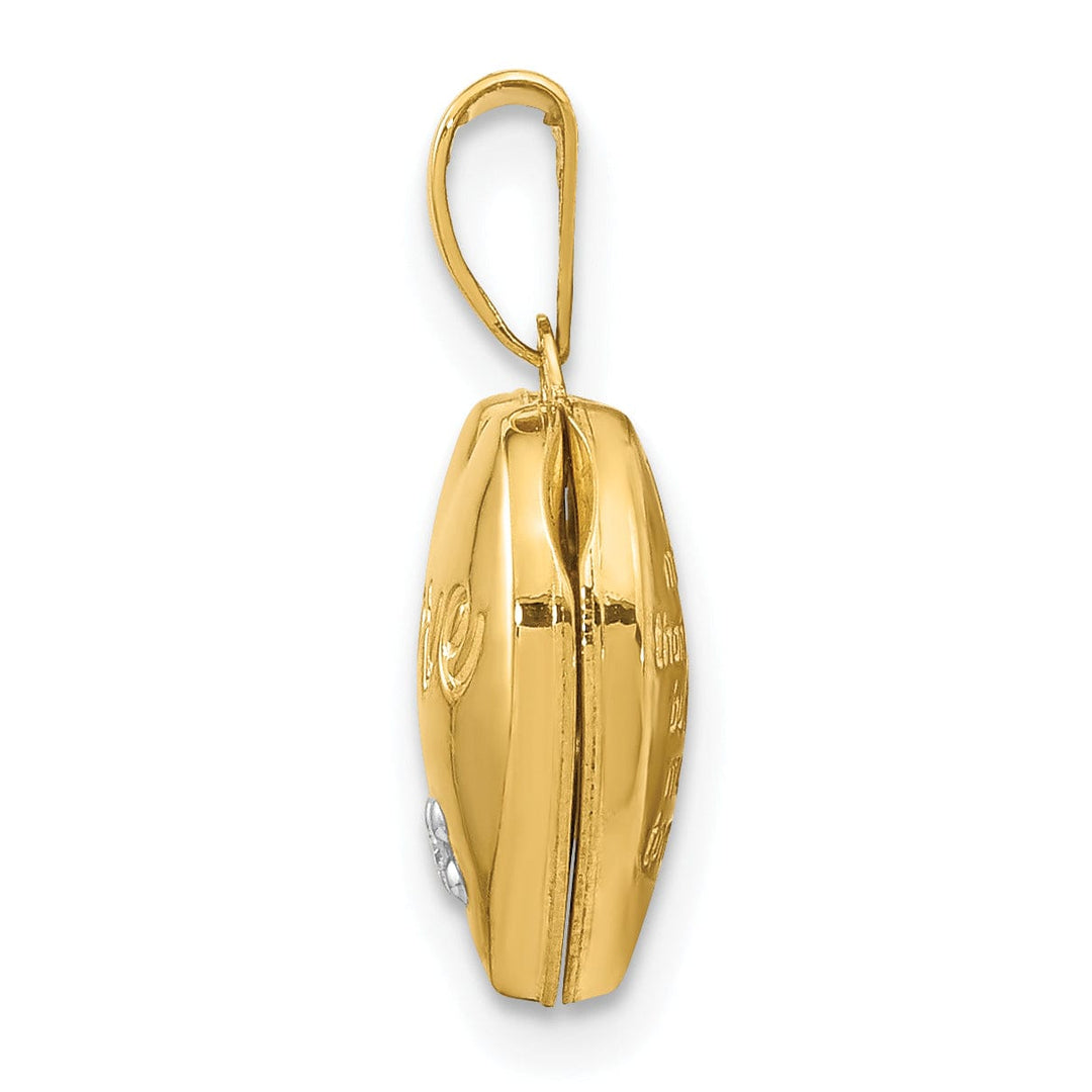 Lovely Rita's Pendants & Charms 14k Two-tone Heart Locket and Heart Pendant