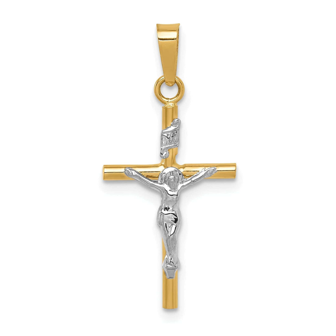Lovely Rita's Pendants & Charms 14k Two-tone INRI Crucifix Pendant