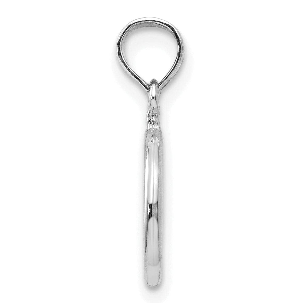 Lovely Rita's Pendants & Charms 14k White Gold 3-D Large Peace Symbol Pendant